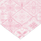 ピンク華美色のタイル テーブルクロス (アングル)