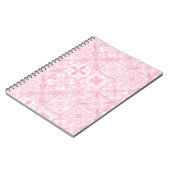 ピンク華美色のタイル ノートブック (左側)