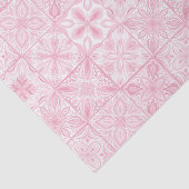 ピンク華美色のタイル 薄葉紙 (詳細)