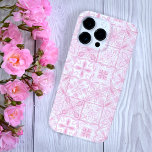 ピンク華美色のタイル Case-Mate iPhone 14 PRO MAXケース<br><div class="desc">手色彩の鮮やか様な華美タイルとフローラ要素</div>