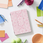 ピンク華美色のタイル iPad AIR カバー<br><div class="desc">手色彩の鮮やか様な華美タイルとフローラ要素</div>