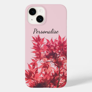 ピンク葉に赤メエデ Case-Mate iPhone 14ケース