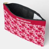 ピンク葉のカエデル製のアイテム – LARGE Accessories Pouts アクセサリーポーチ (見開き)