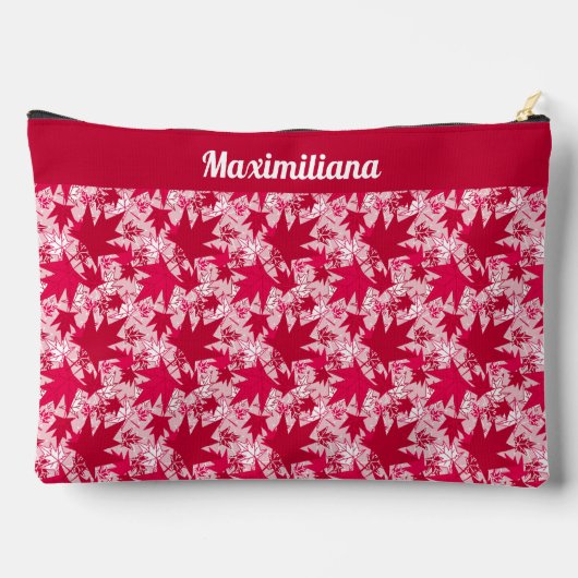 ピンク葉のカエデル製のアイテム – LARGE Accessories Pouts アクセサリーポーチ (裏面)