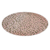 ピンク葉ウッドのシマリー金ゴールド カッティングボード (角)