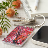 ピンク葉色 キーホルダー (正面右)