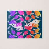 ピンク葉色 ジグソーパズル (横)