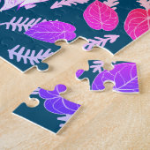 ピンク葉色 ジグソーパズル (側面)