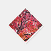 ピンク葉色 スタンダードカクテルナプキン (角)