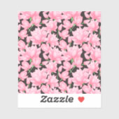 ピンク蓮の模様 シール (シート)