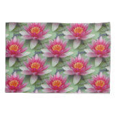 ピンク蓮の水ゆり枕カバー 枕カバー (裏面)