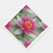 ピンク蓮の水百合紙ナプキン (コーナー)