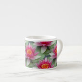 ピンク蓮の水百合 エスプレッソカップ (正面右)