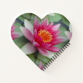 ピンク蓮の水百合 ノートブック (裏面)