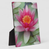 ピンク蓮の水百合 フォトプラーク (側面)