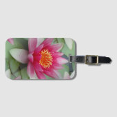 ピンク蓮の水百合 ラゲッジタグ (正面横)