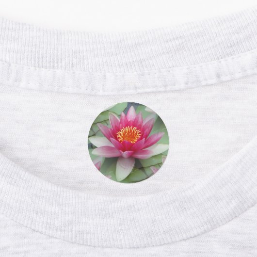 ピンク蓮の水百合 ラベル (貼付)