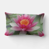 ピンク蓮の水百合 ランバークッション (裏面)