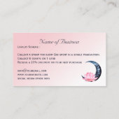 ピンク蓮の花の月 ロイヤリティカード (裏面)