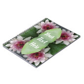 ピンク蓮の花ノート ノートブック (左側)