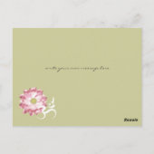 ピンク蓮の花ヨガ&禅書道ルームオウム ポストカード (裏面)