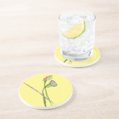 ピンク蓮の花仏芸術 コースター (側面)