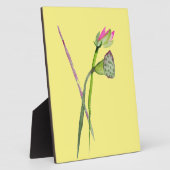 ピンク蓮の花仏芸術 フォトプラーク (側面)