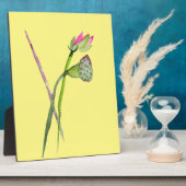 ピンク蓮の花仏芸術 フォトプラーク (側面)