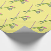 ピンク蓮の花仏芸術 ラッピングペーパー (角)