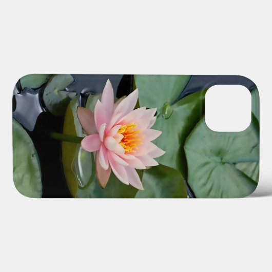 ピンク蓮の花禅園 Case-Mate iPhoneケース (裏面 (横))