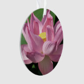 ピンク蓮の花IV オーナメント (正面)