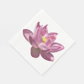 ピンク蓮の花IV スタンダードランチョンナプキン (角)