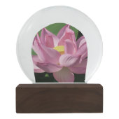 ピンク蓮の花IV スノーグローブ (裏面)