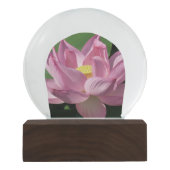 ピンク蓮の花IV スノーグローブ (正面)