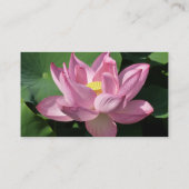 ピンク蓮の花IV 名刺 (裏面)