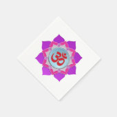 ピンク蓮 スタンダードカクテルナプキン (角)