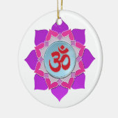 ピンク蓮 セラミックオーナメント (左)