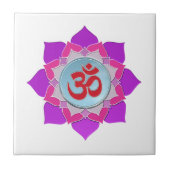 ピンク蓮 タイル (正面)