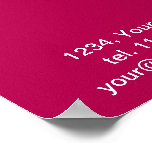 ピンク蓮 ポスター (角)