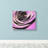 ピンク薄紫バラ キャンバスプリント (インサイチュ (ウッドフロア))