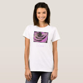 ピンク薄紫バラ Tシャツ (正面フル)