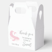 ピンク薄紫ホエールパステル誕生日パーティーありがとう フェイバーボックス (オープン)