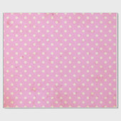 ピンク薄紫ヴィンテージ水玉模様包装紙 ラッピングペーパー (フラット)