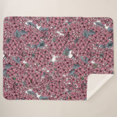 ピンク薄紫園 シェルパブランケット (正面(横))