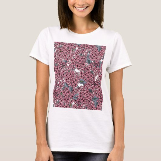 ピンク薄紫園 Tシャツ (正面)