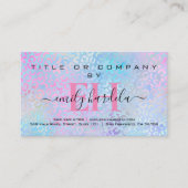 ピンク虹色ヒョウプロフェッショナル 名刺 (正面)