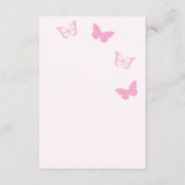 ピンク蝶キンセアニェラレジストリ エンクロージャーカード (裏面)