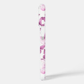 ピンク蝶モダンエレガントカスタムモノグラム Case-Mate iPhoneケース (裏面 / 左)