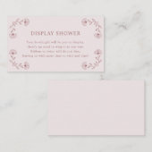 ピンク表示シャワーカード エンクロージャーカード (正面/裏面)