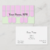 ピンク裁判所の報告機械は名刺を調整します 名刺 (正面/裏面)